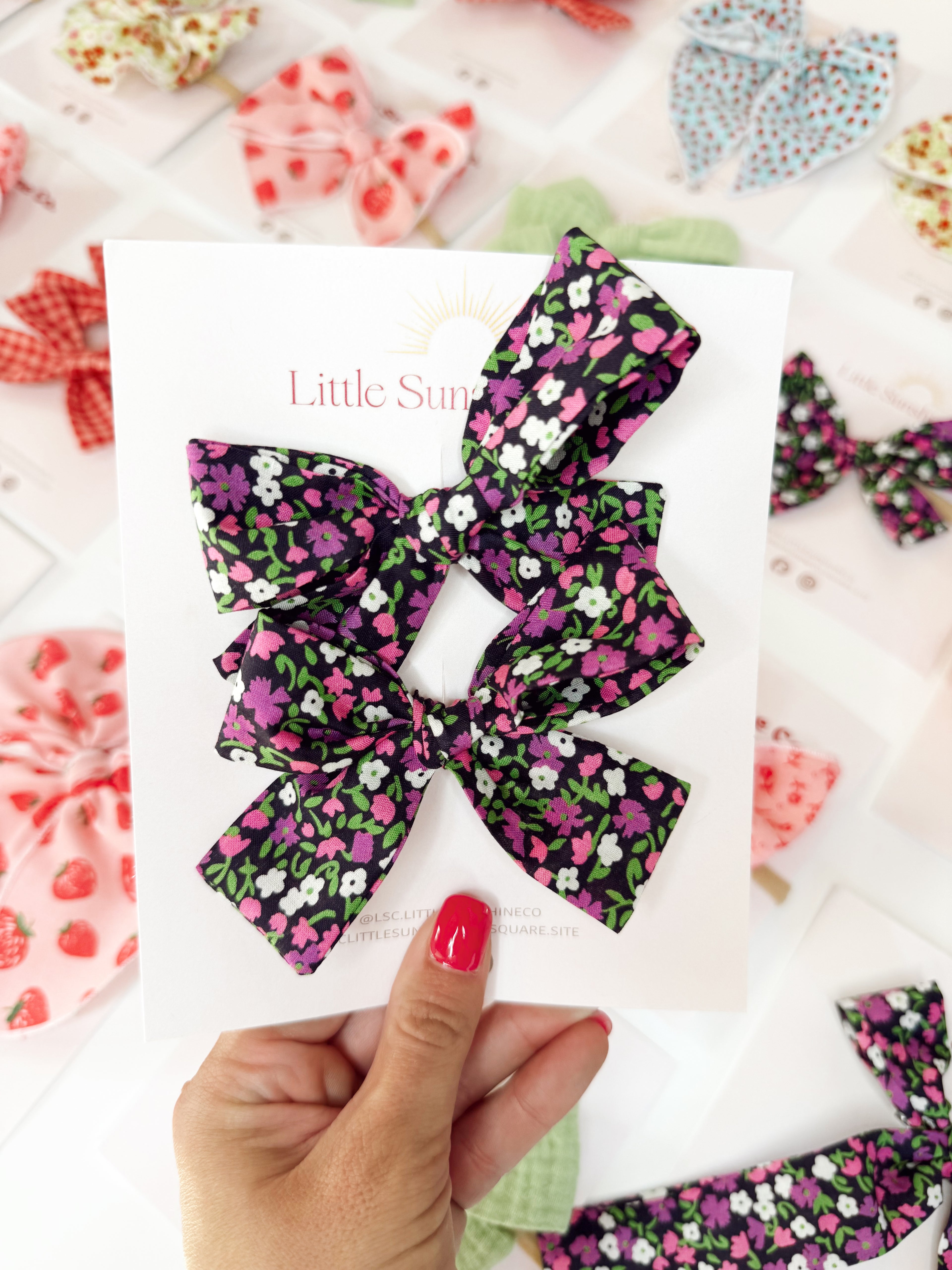 Midnight Garden Hair Bows 🪴