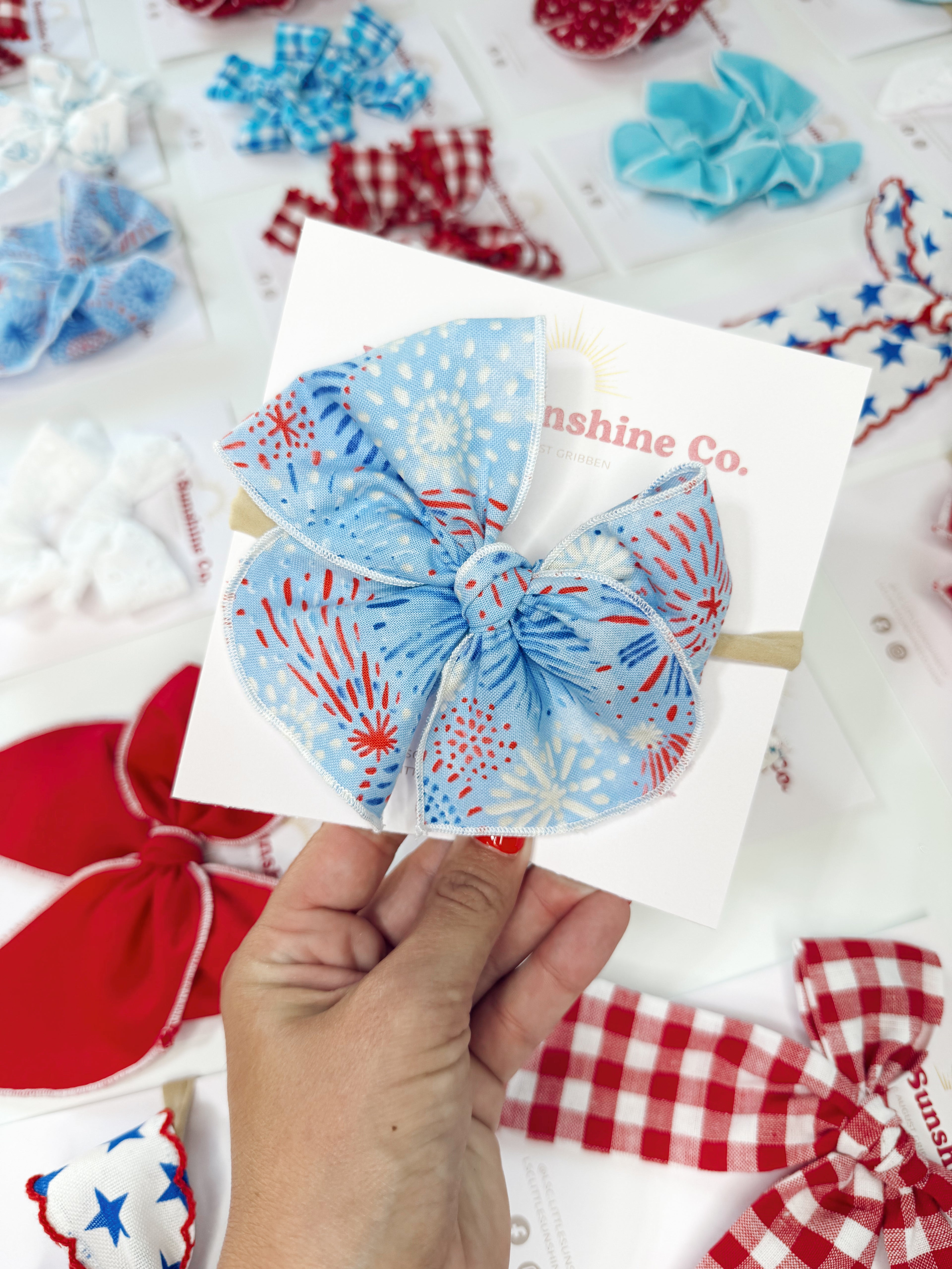 Freedom Skies Hair Bows