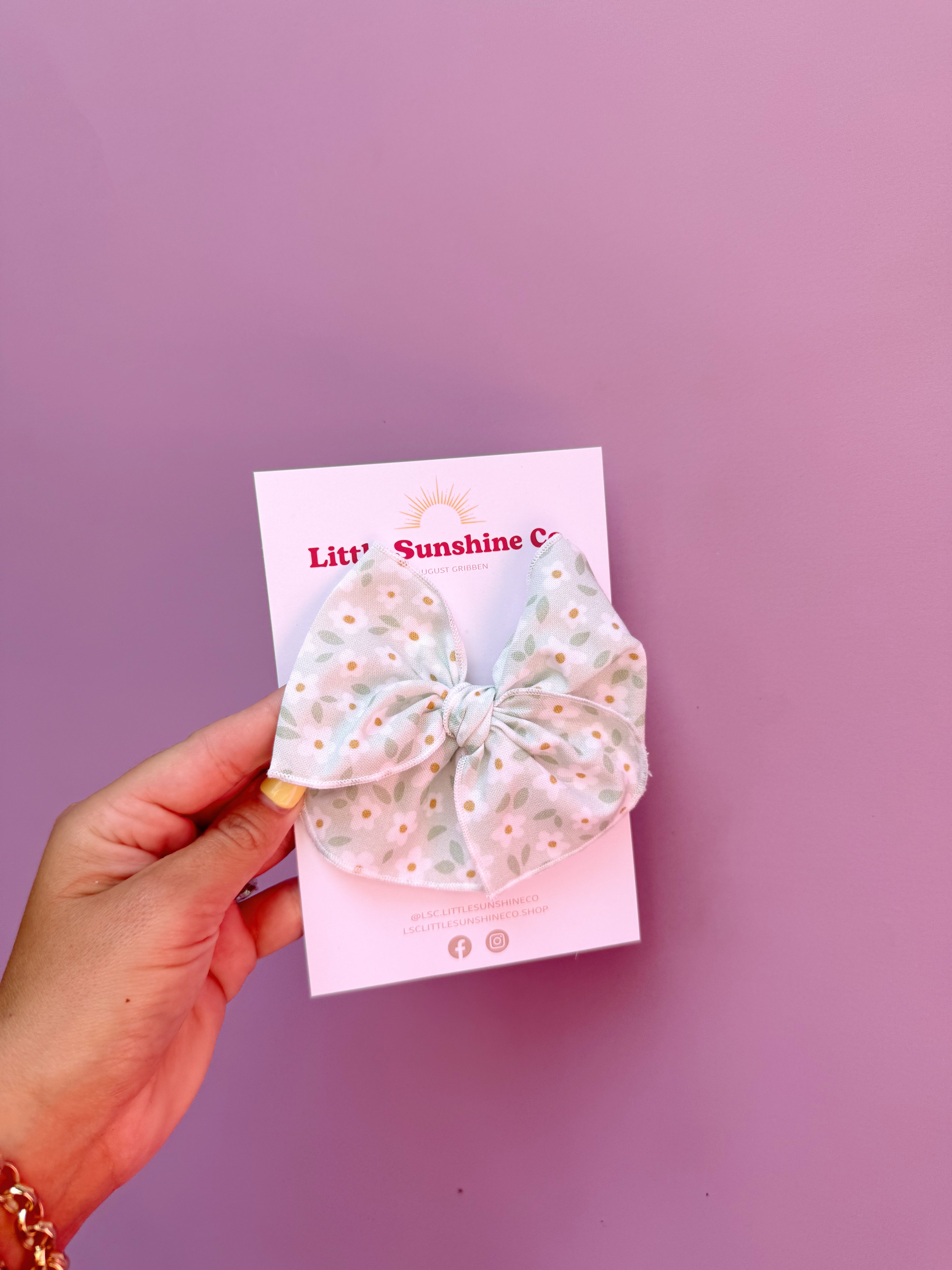 Sunbeam Daisy Hair Bows 🌼