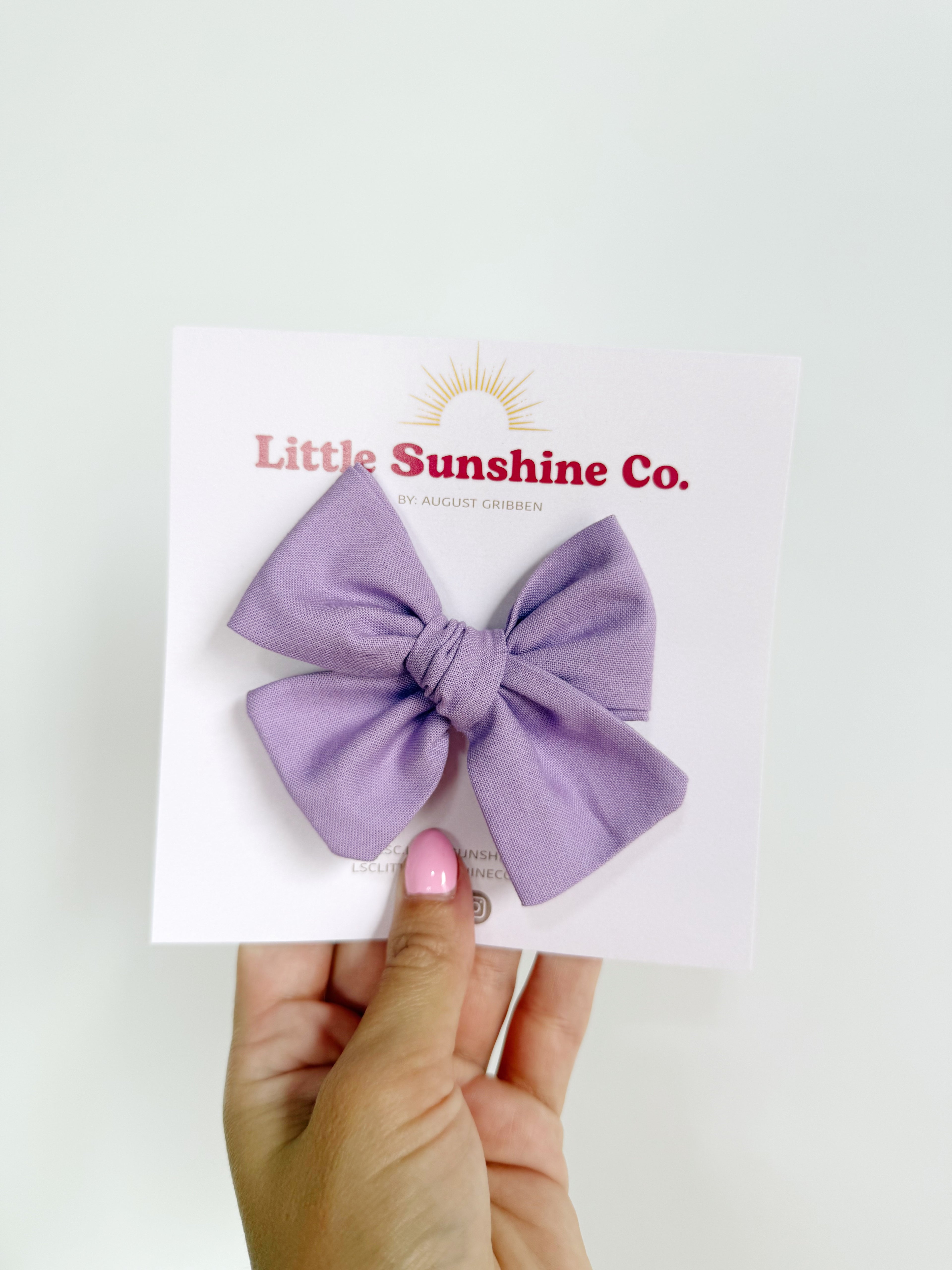 Lavender Pinwheel Bows
