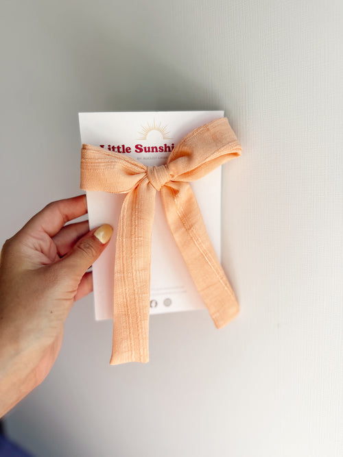 Apricot Dream Hair Bows