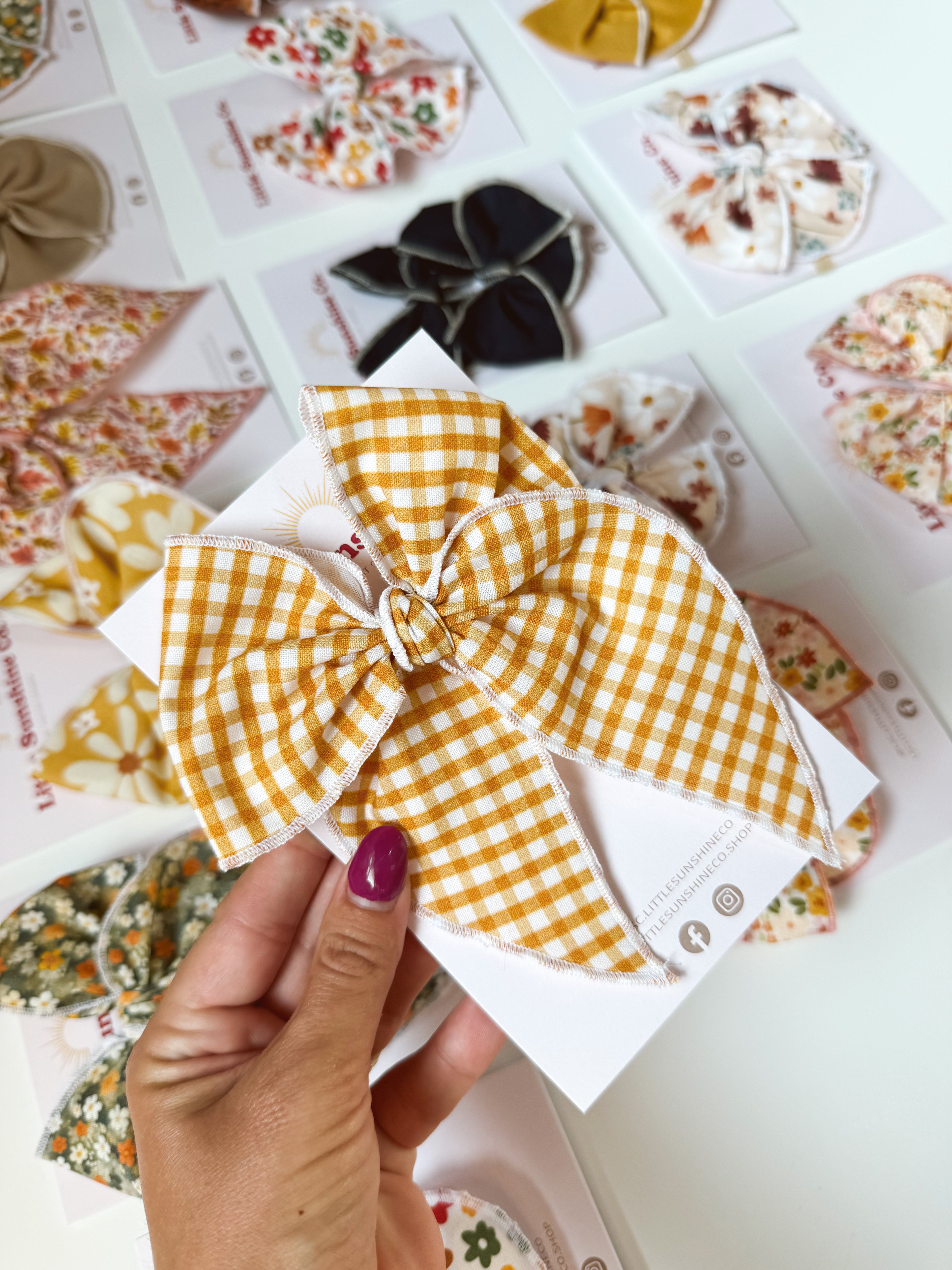Harvest Picnic Hair Bows