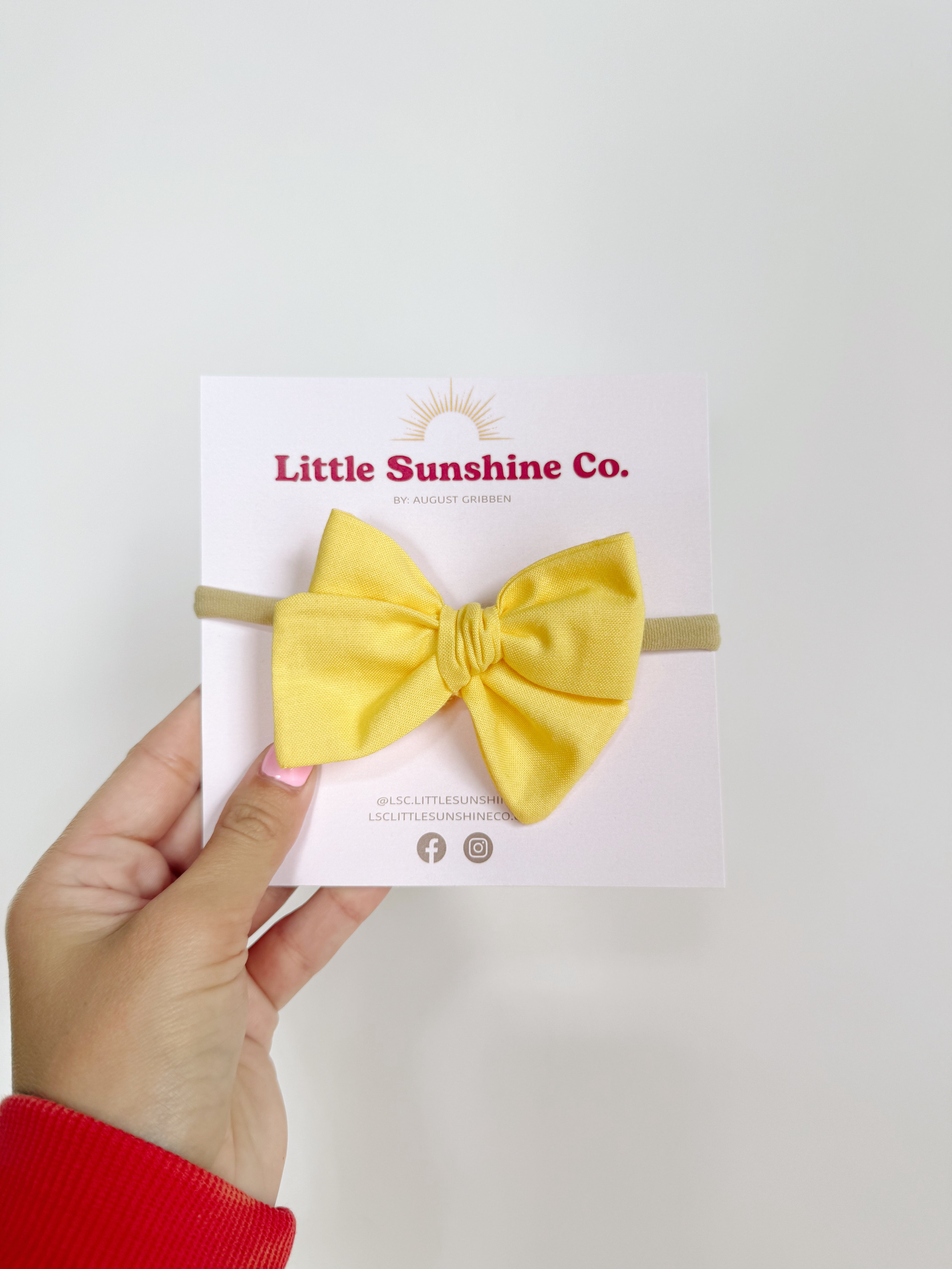 Yellow Pinwheel Bows