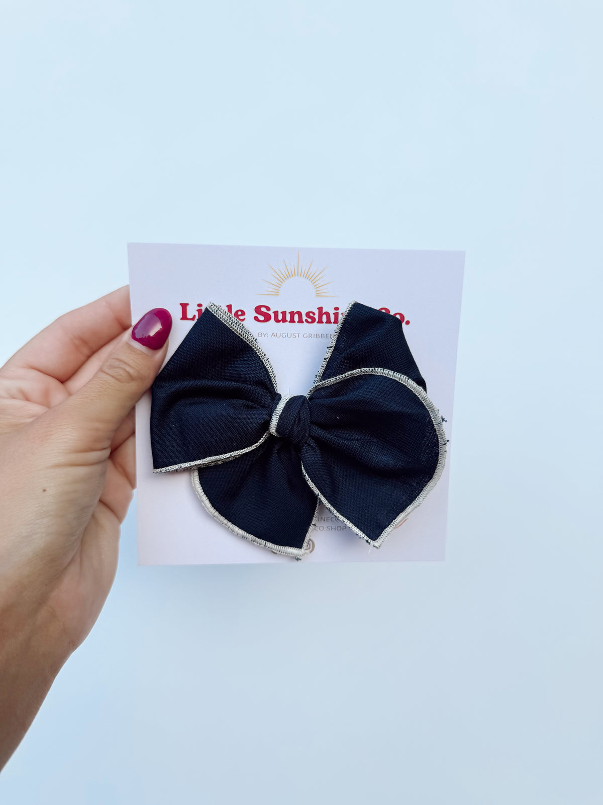 Navy Hair Bows 🌙