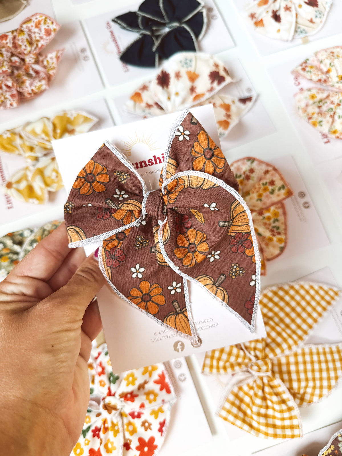 Pumpkin Picking Hair Bows 🎃🍂