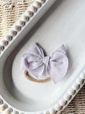 Lavender Bow – ￼nylon headband