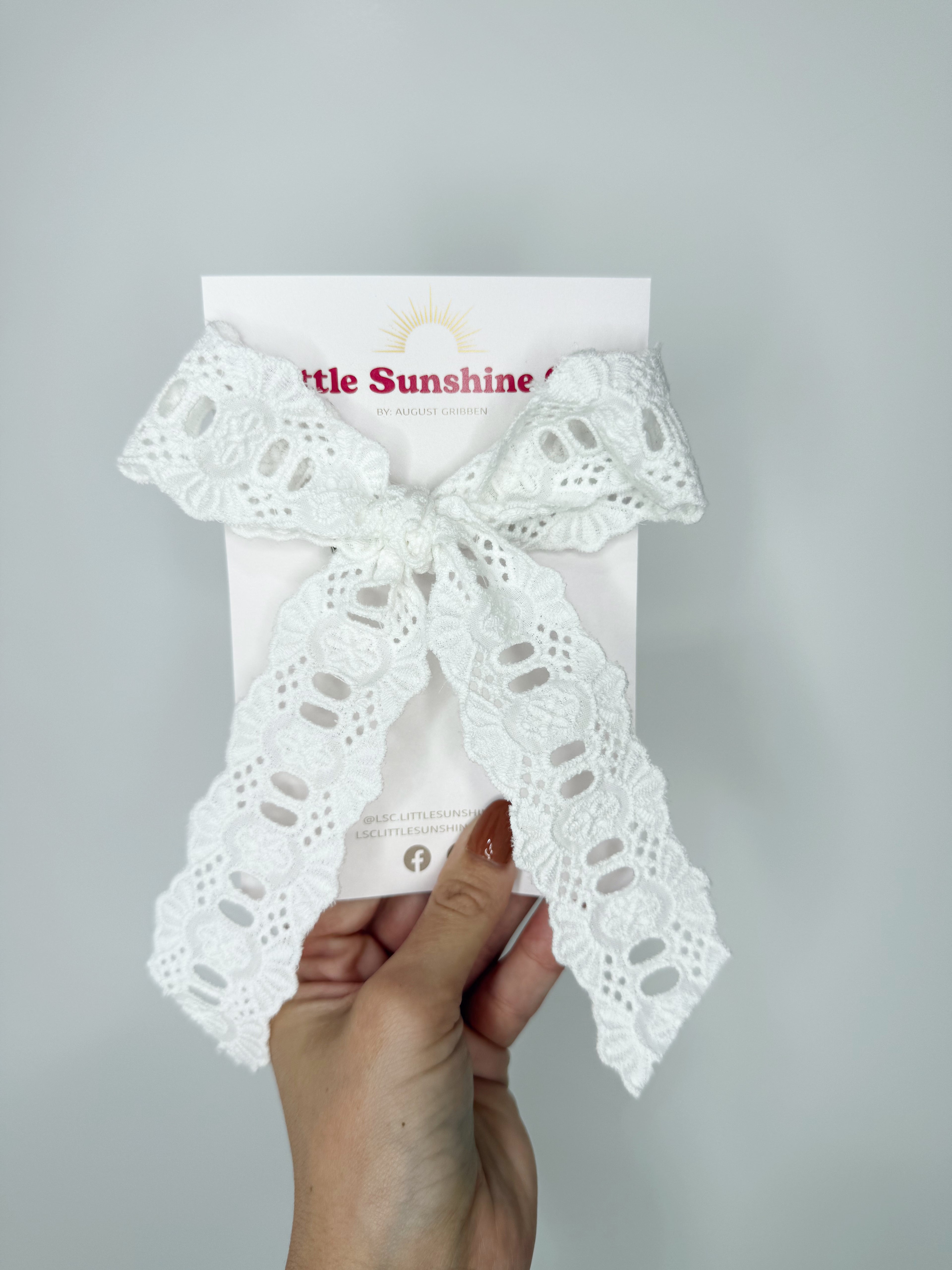 Timeless Lace - Large Clips Ribbon