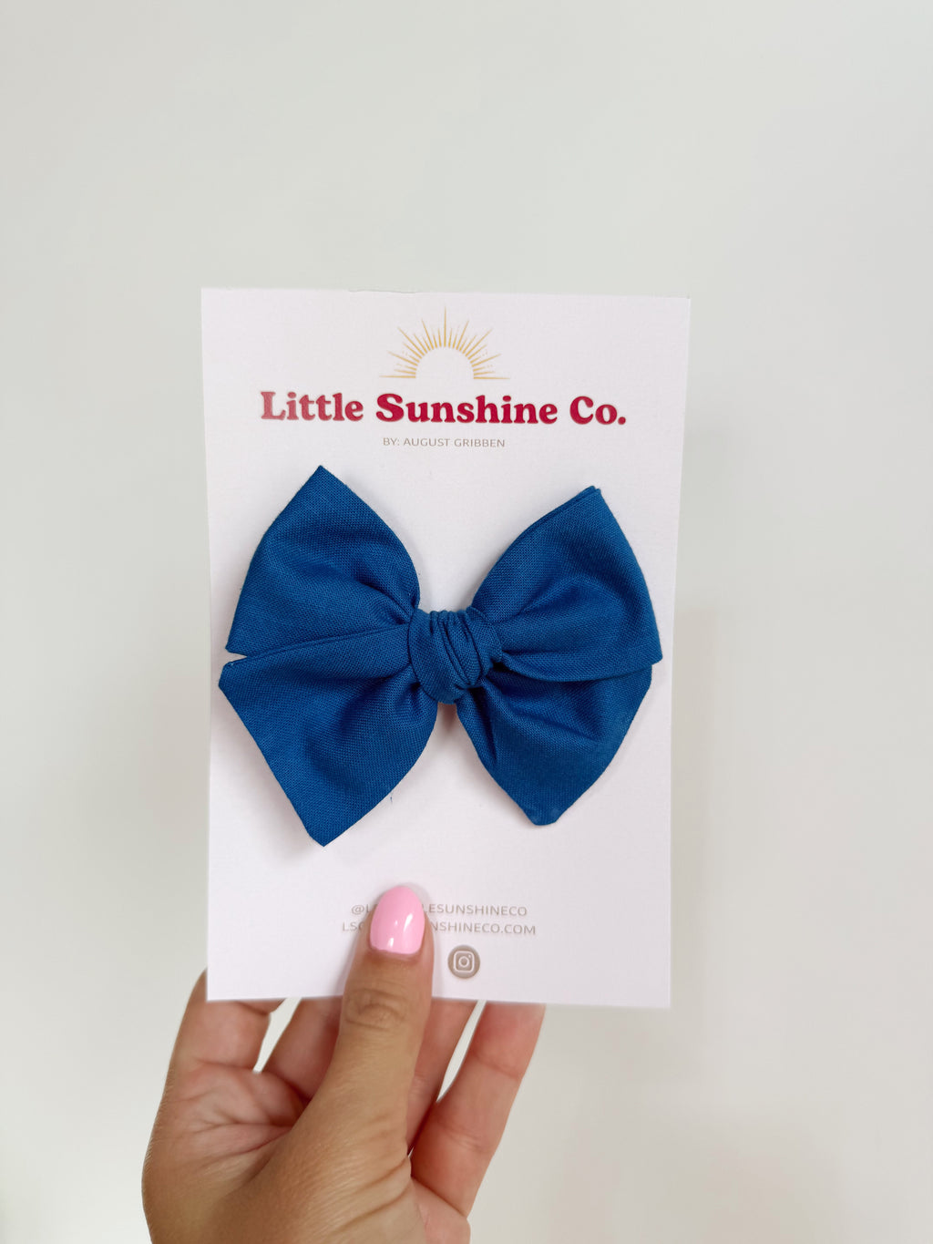 Blue Pinwheel Bows