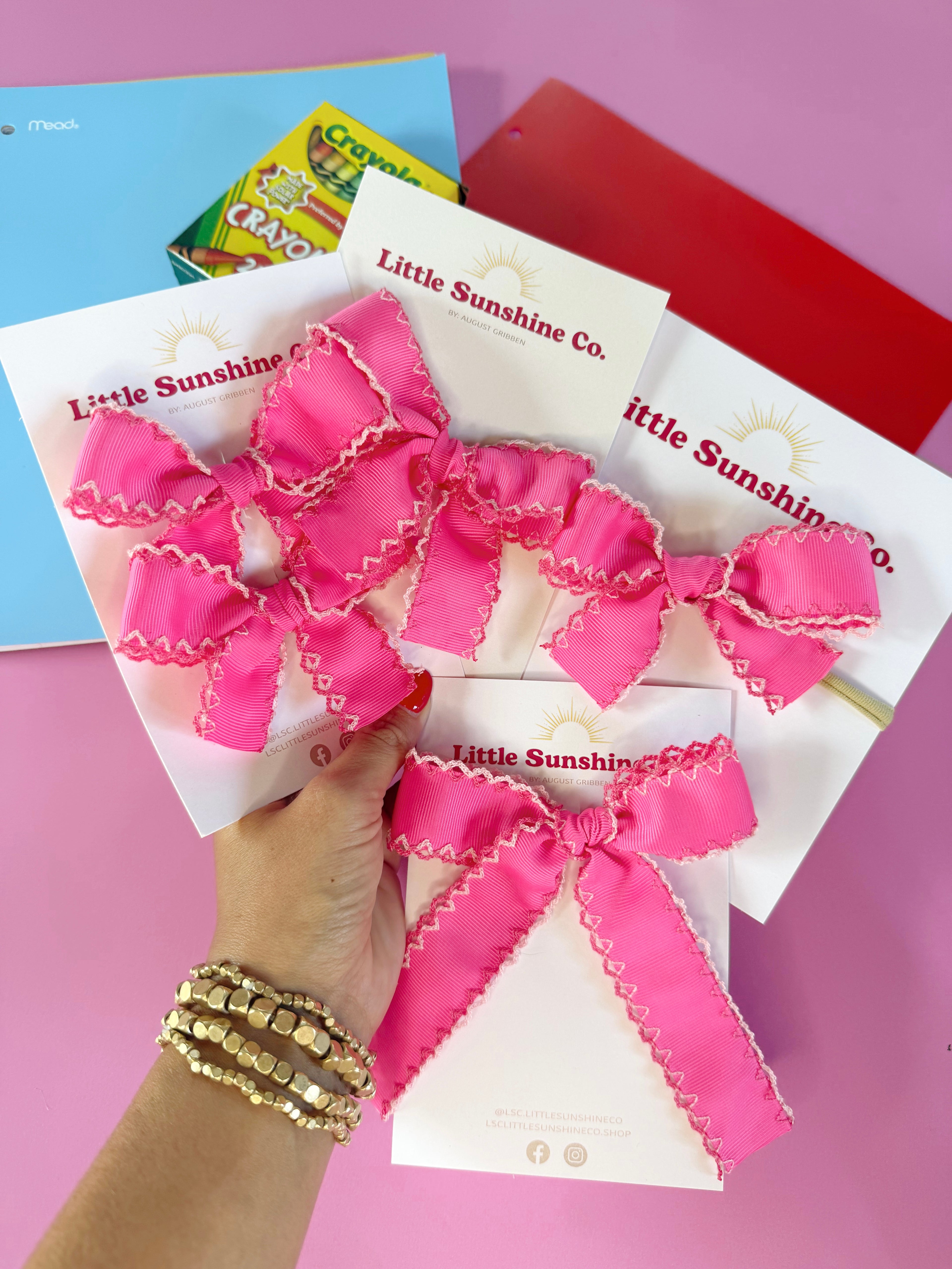 School House Sweetheart Hair Bows 🩷