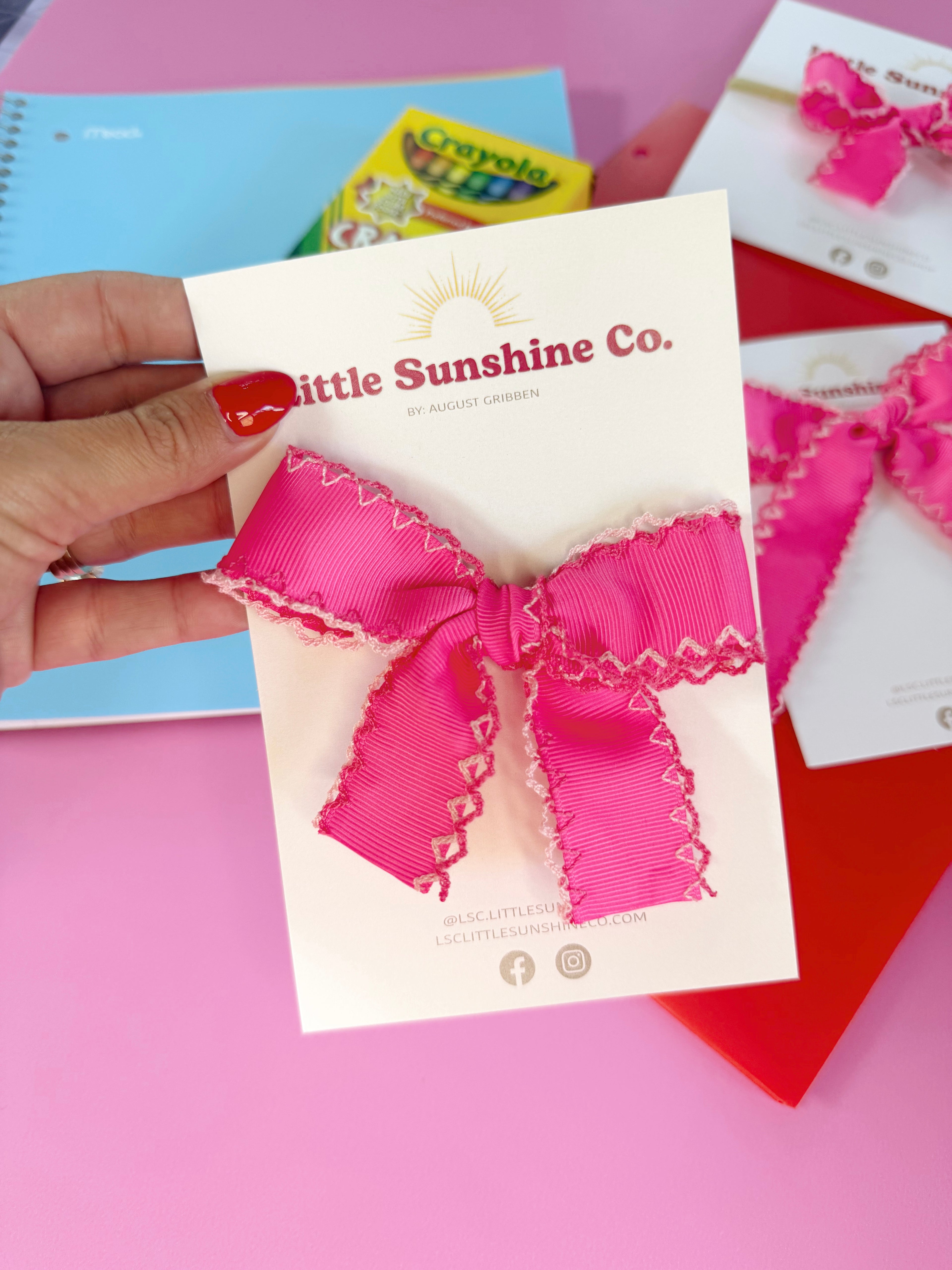 School House Sweetheart Hair Bows 🩷