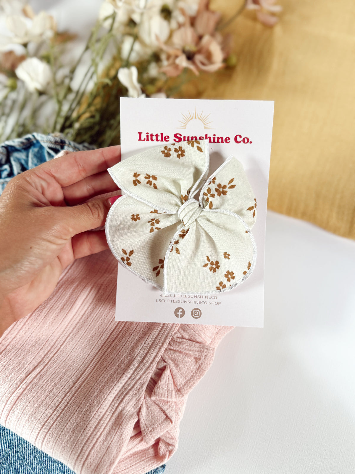 Autumn Wildflowers Hair Bows