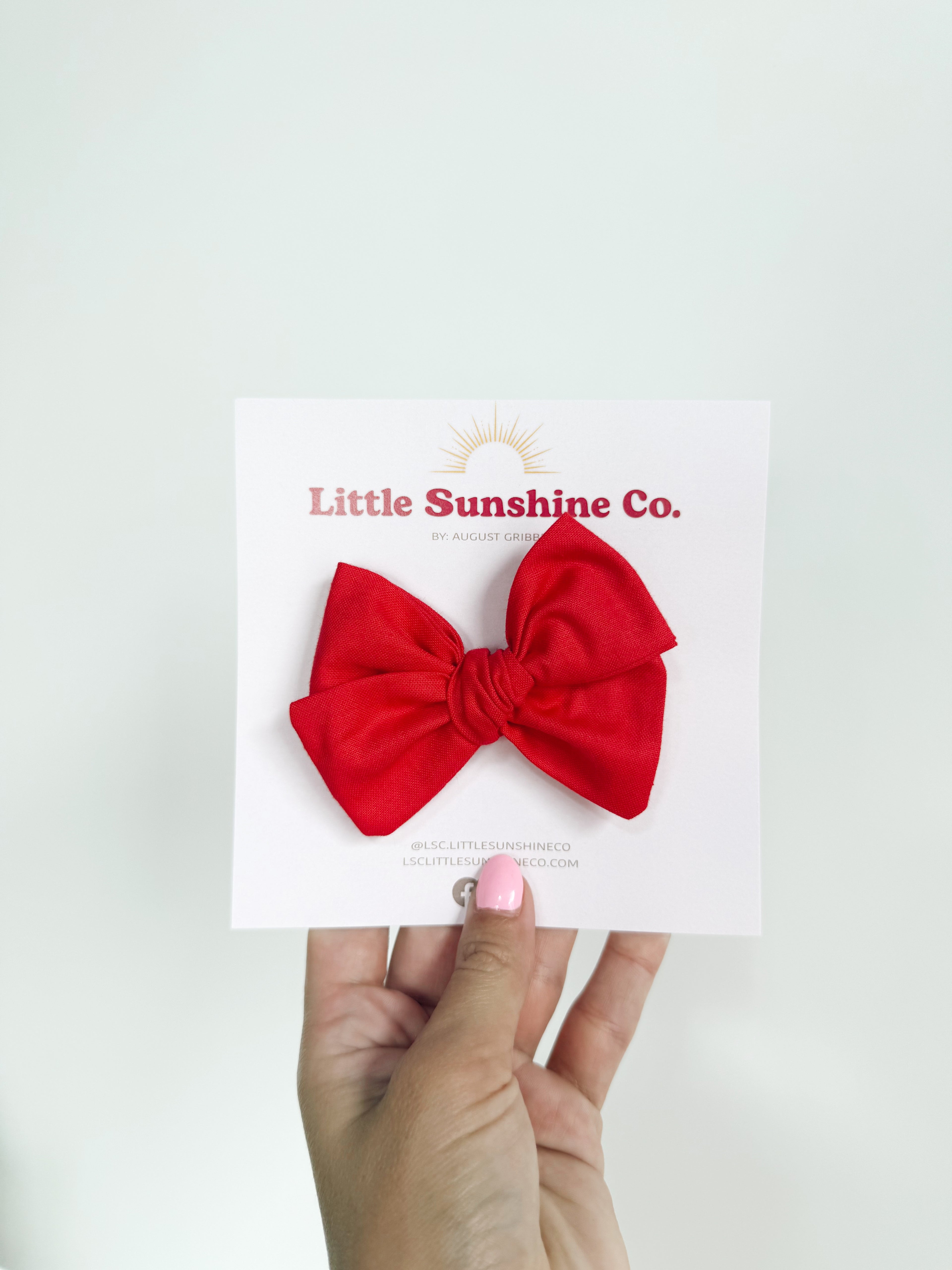 Red Pinwheel Bows