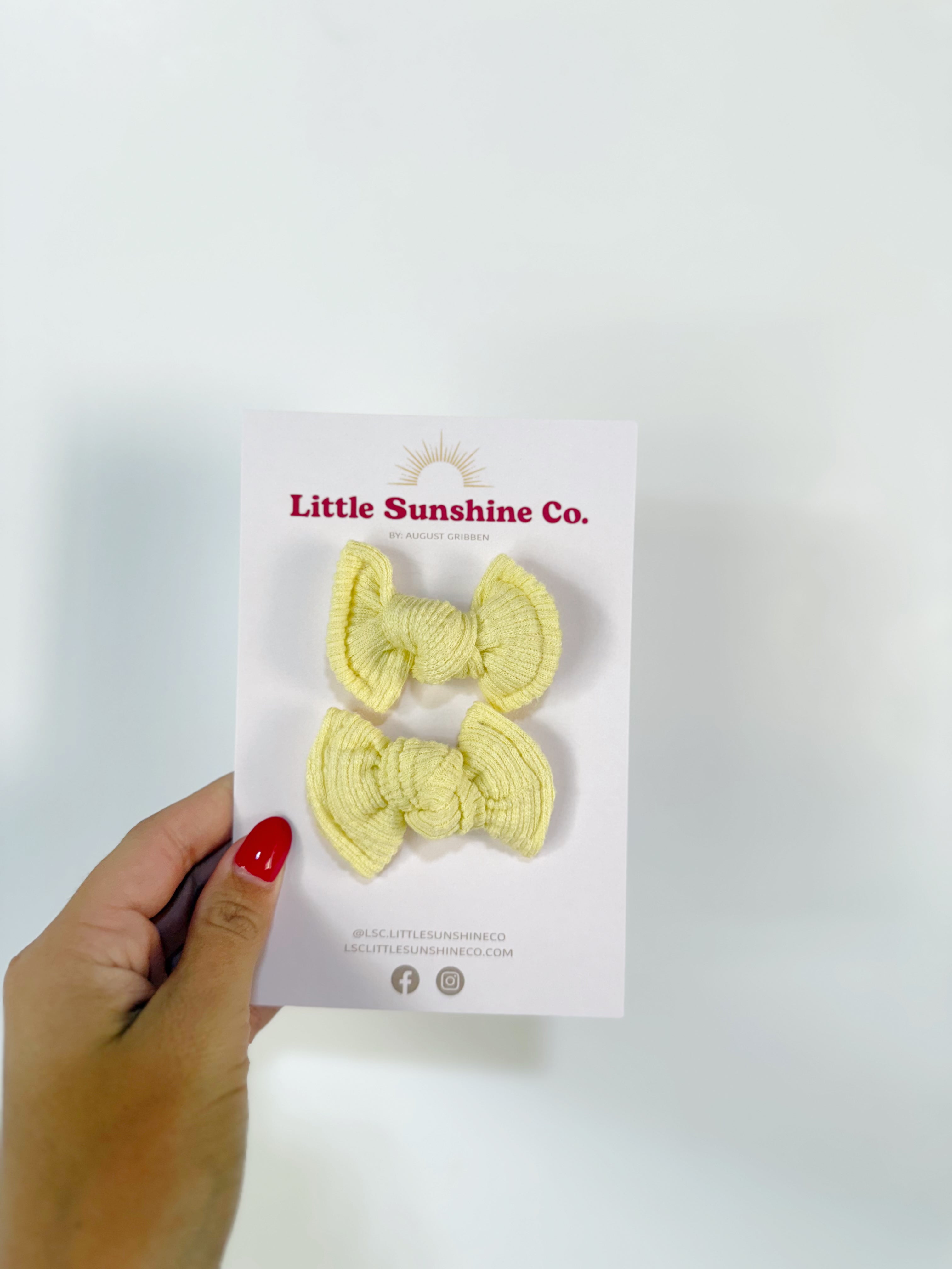 Yellow Mini Knotted Piggies