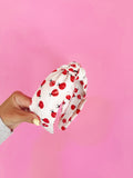 Lady Bug Picnic Knotted Headband