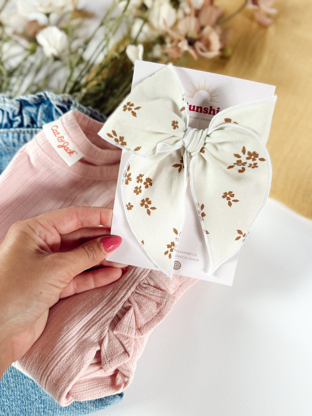 Autumn Wildflowers Hair Bows