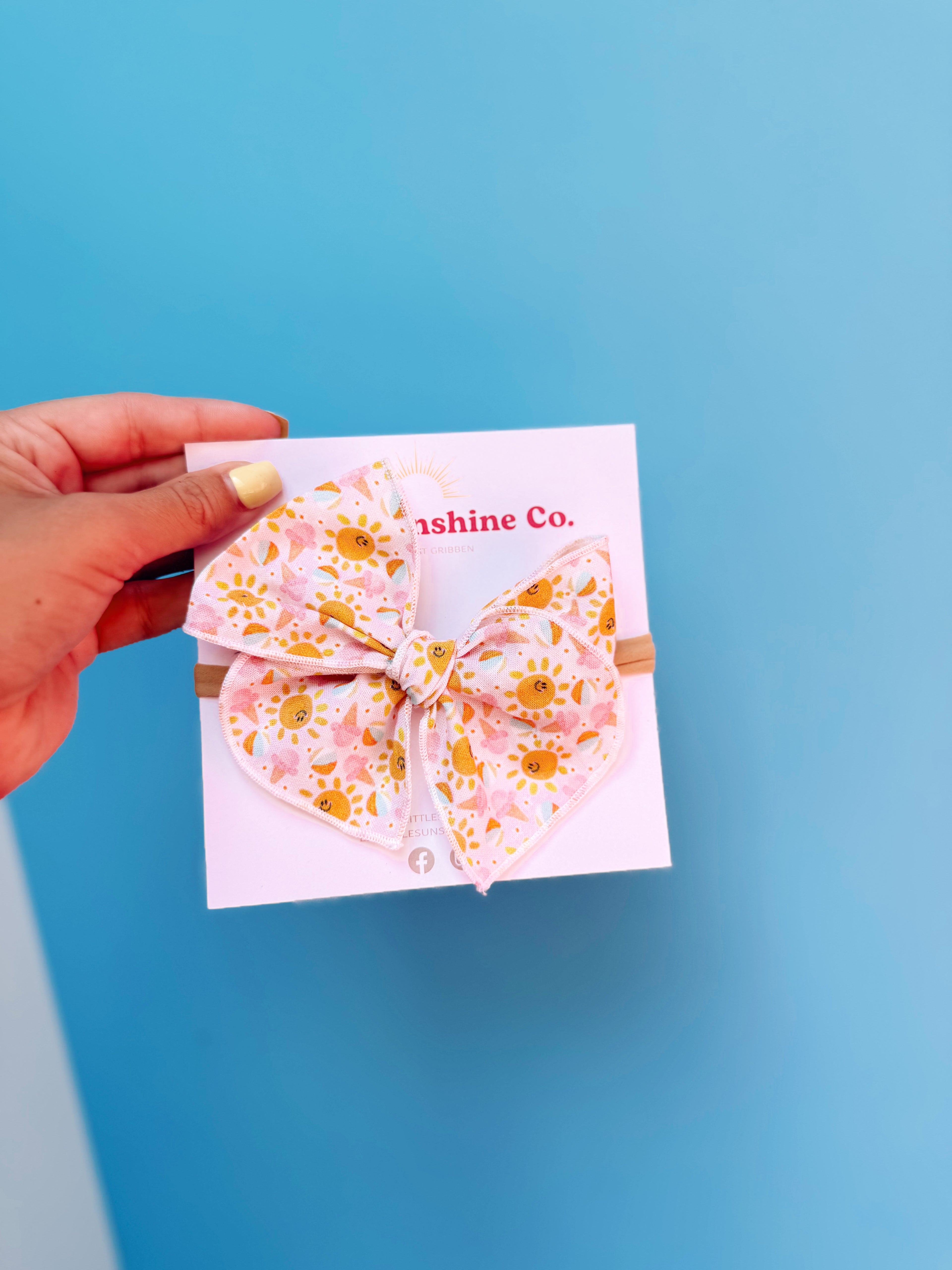 Sunshine Sorbet Hair Bows ☀️🍦⛱️