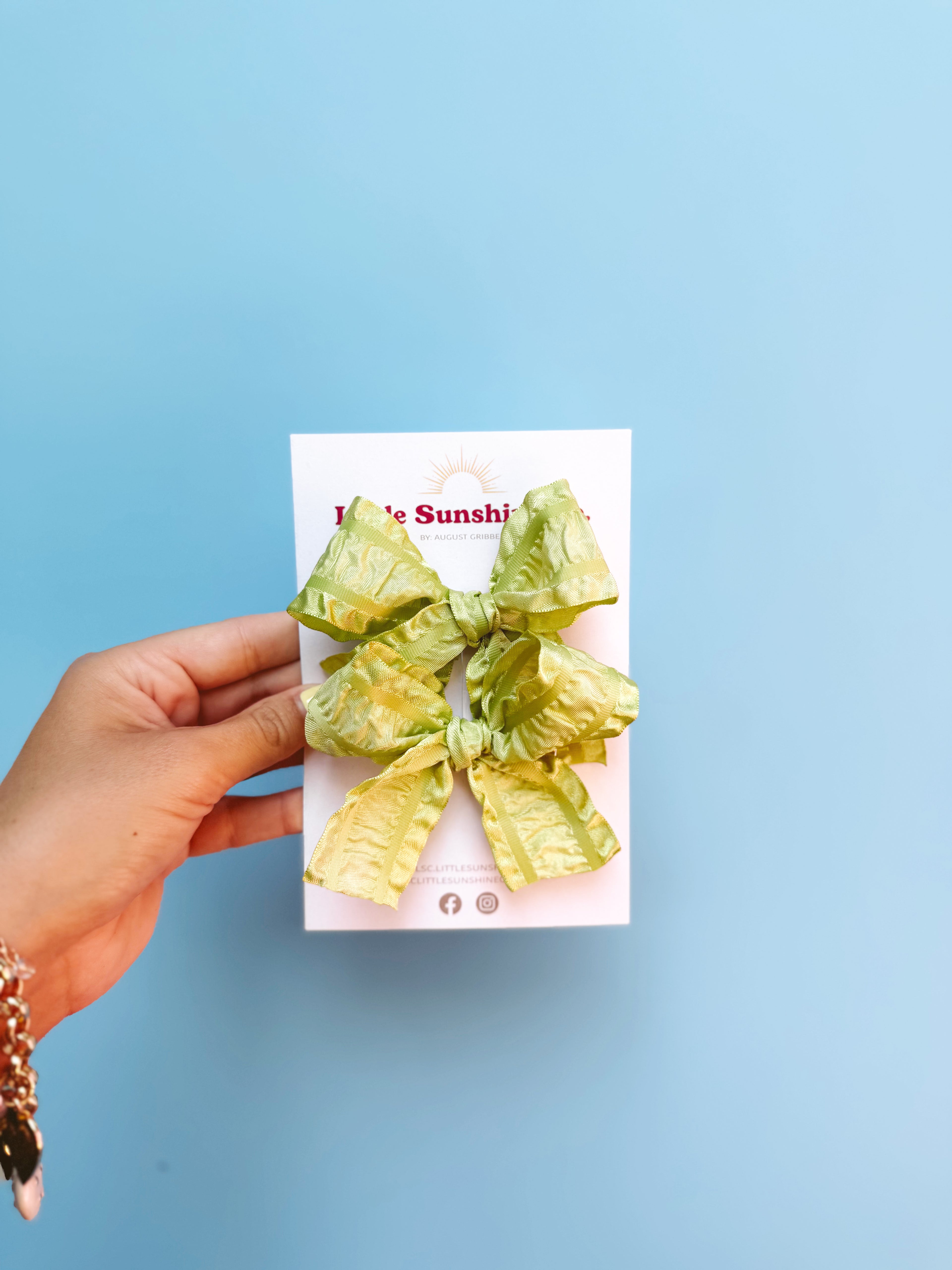 Key Lime Breeze Hair Bows 🍋‍🟩