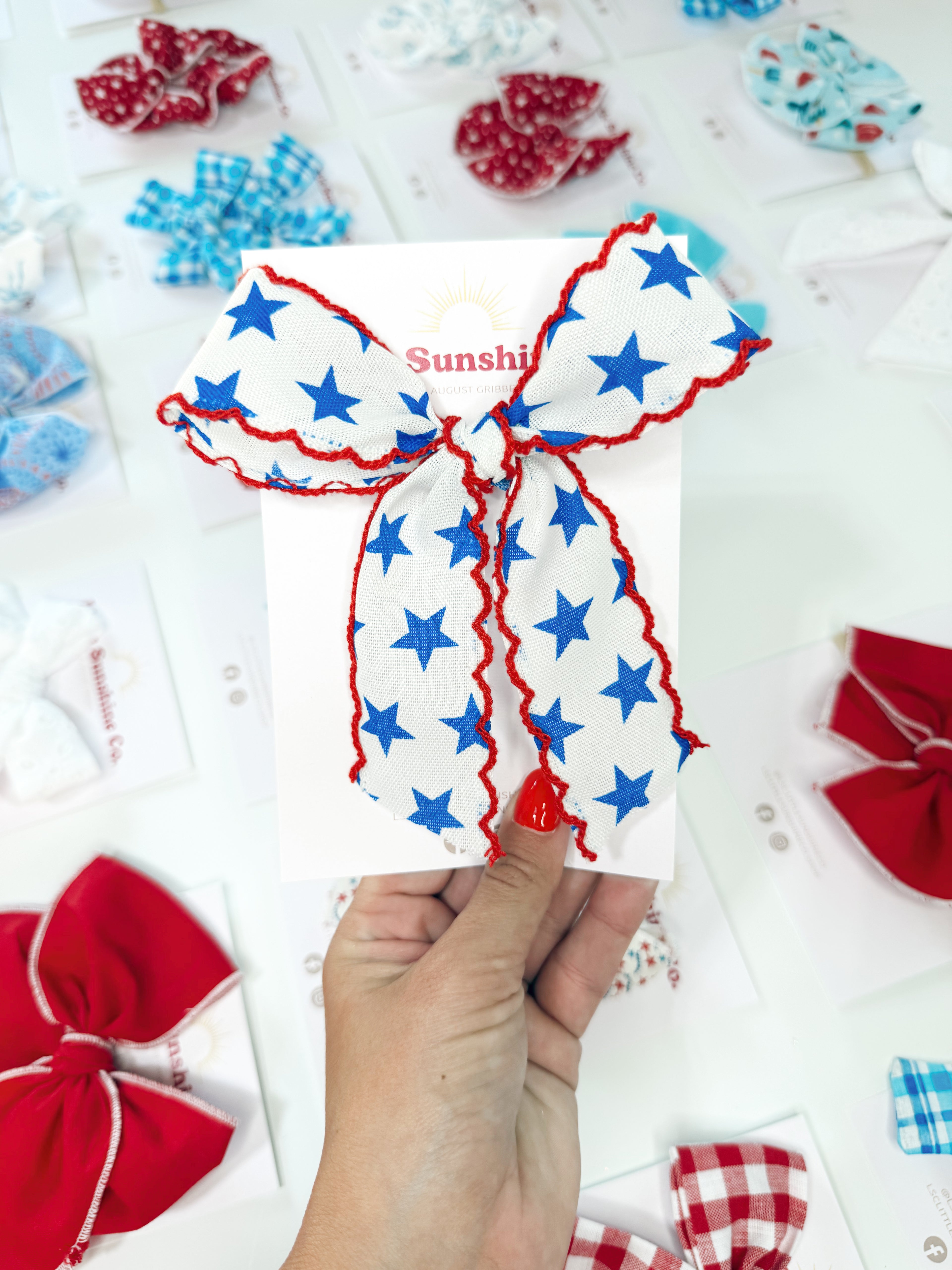 Star Spangled Sweetie Hair Bows