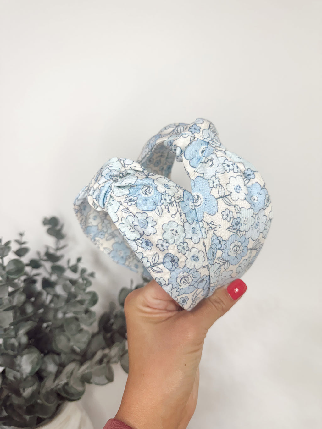 Porch Swing Blues Knotted Headbands