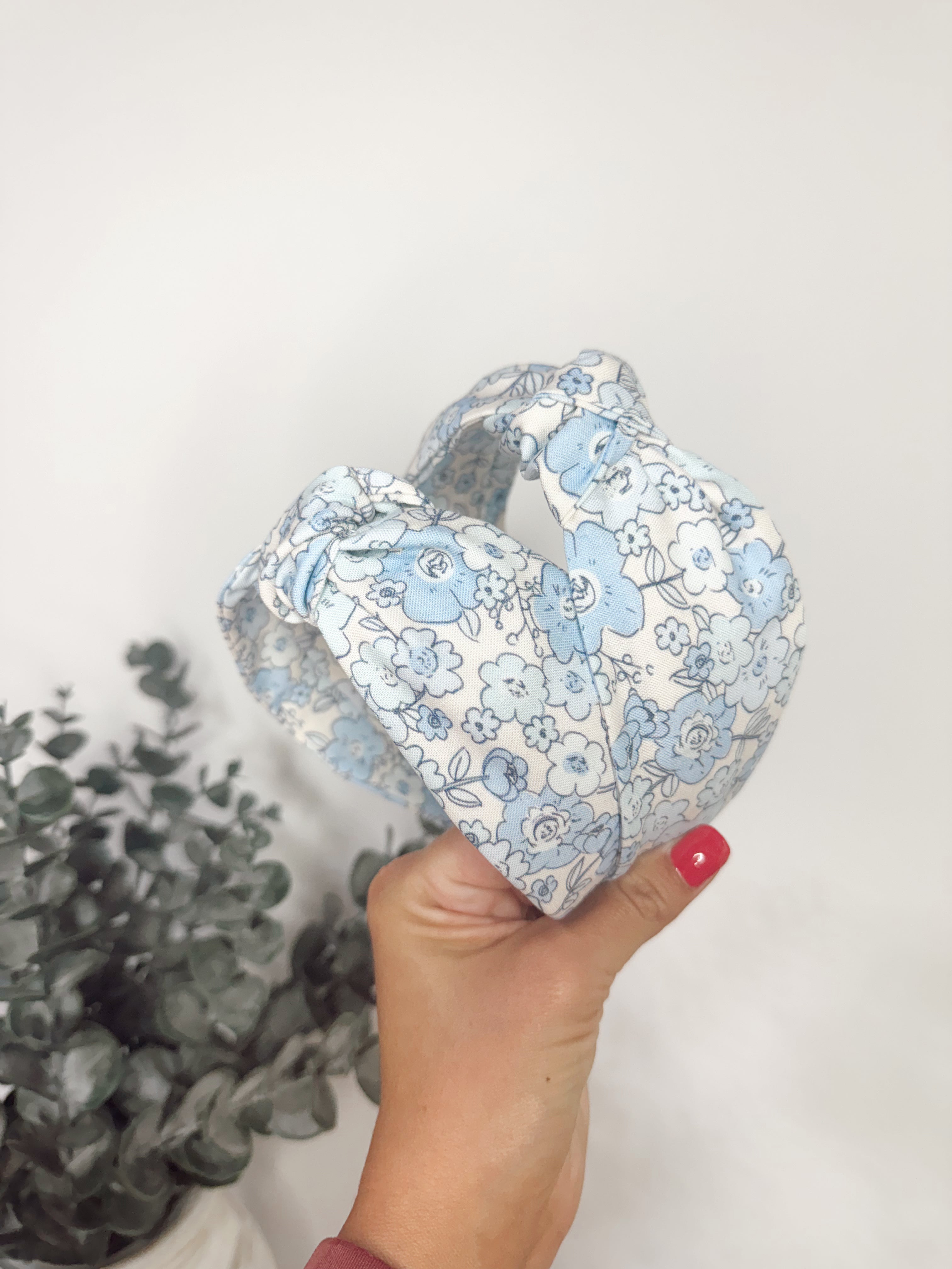 Porch Swing Blues Knotted Headbands