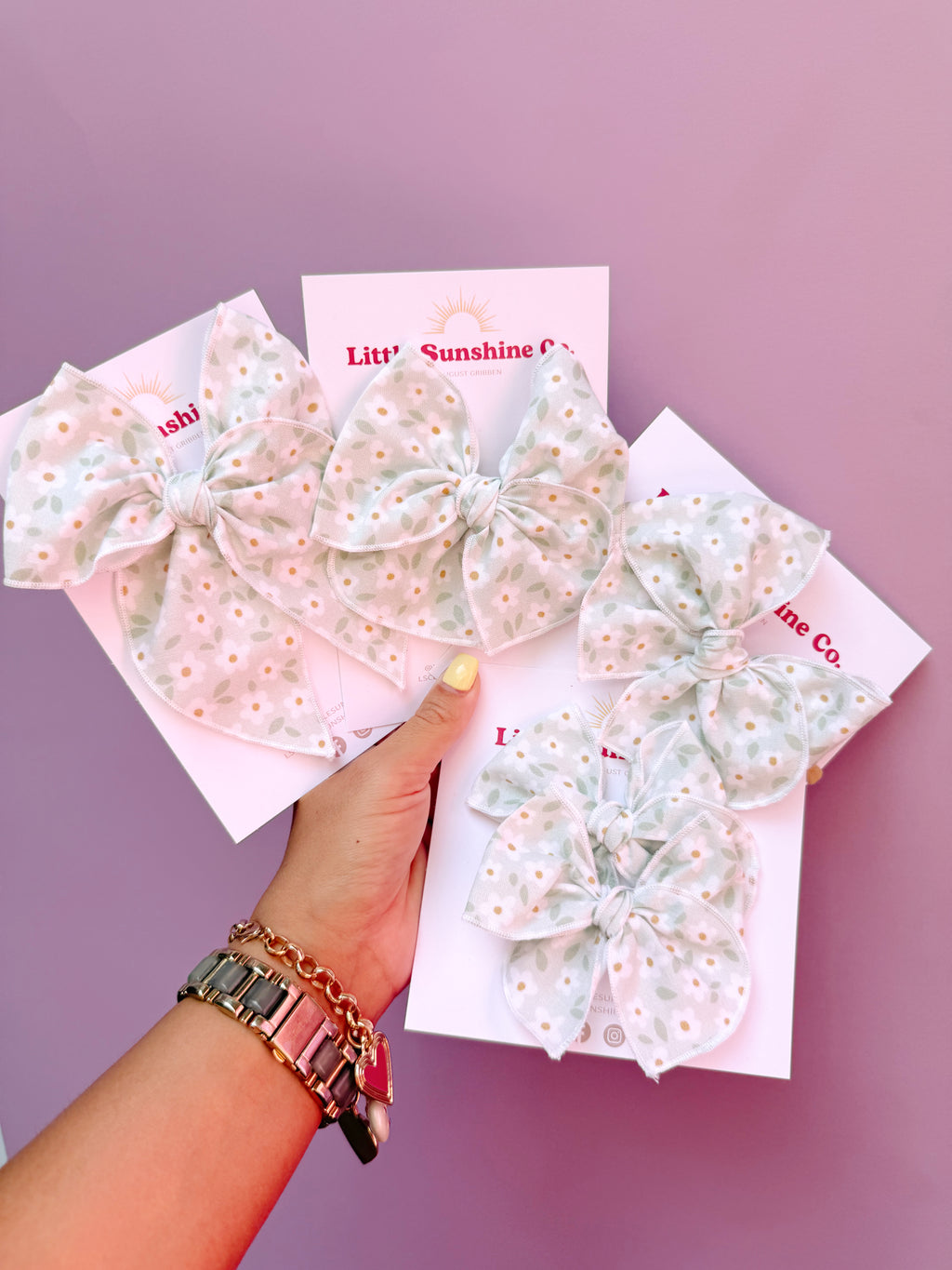 Sunbeam Daisy Hair Bows 🌼