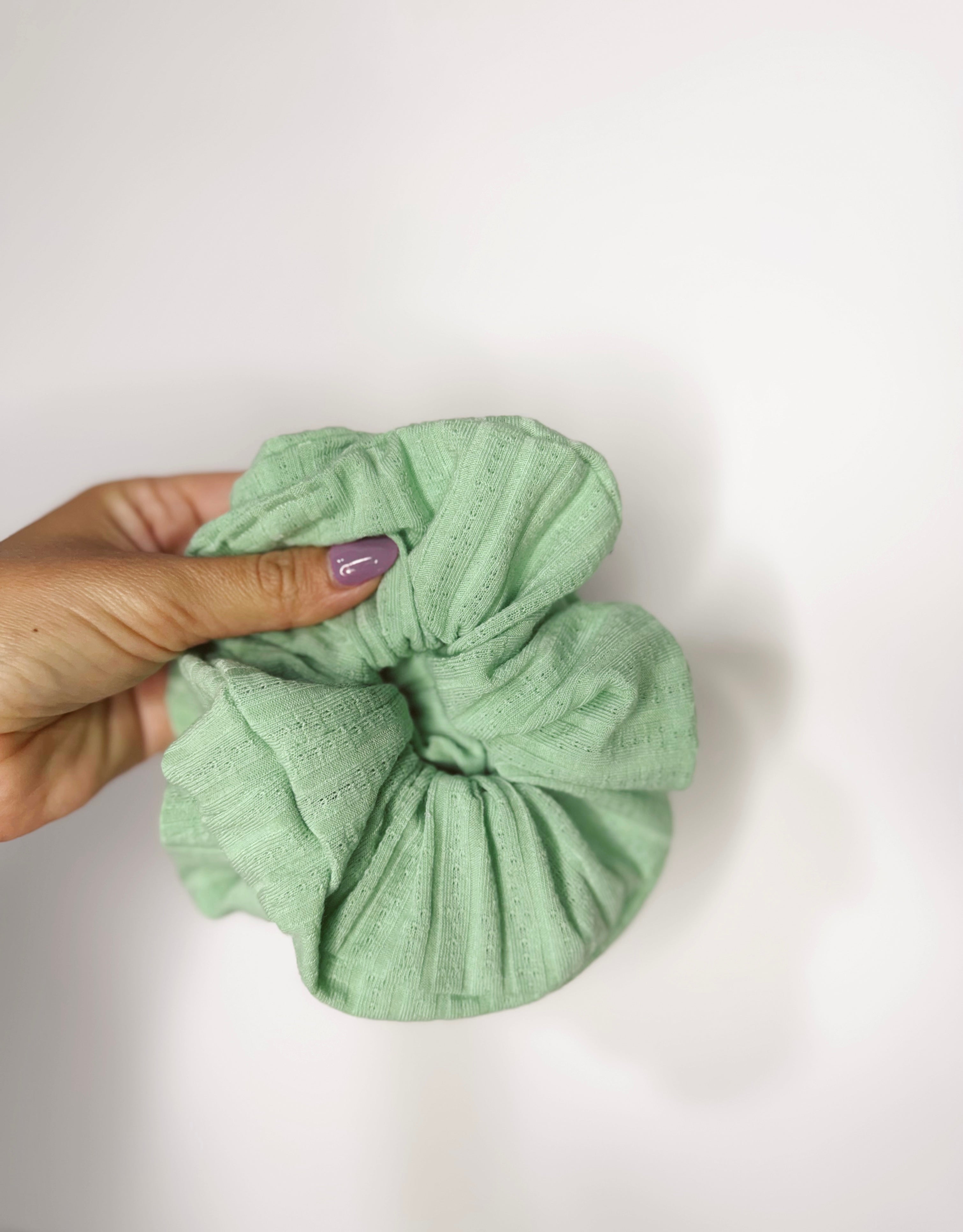 Mint Scrunchies