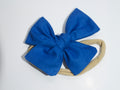 Blue Pinwheel Nylon Headband