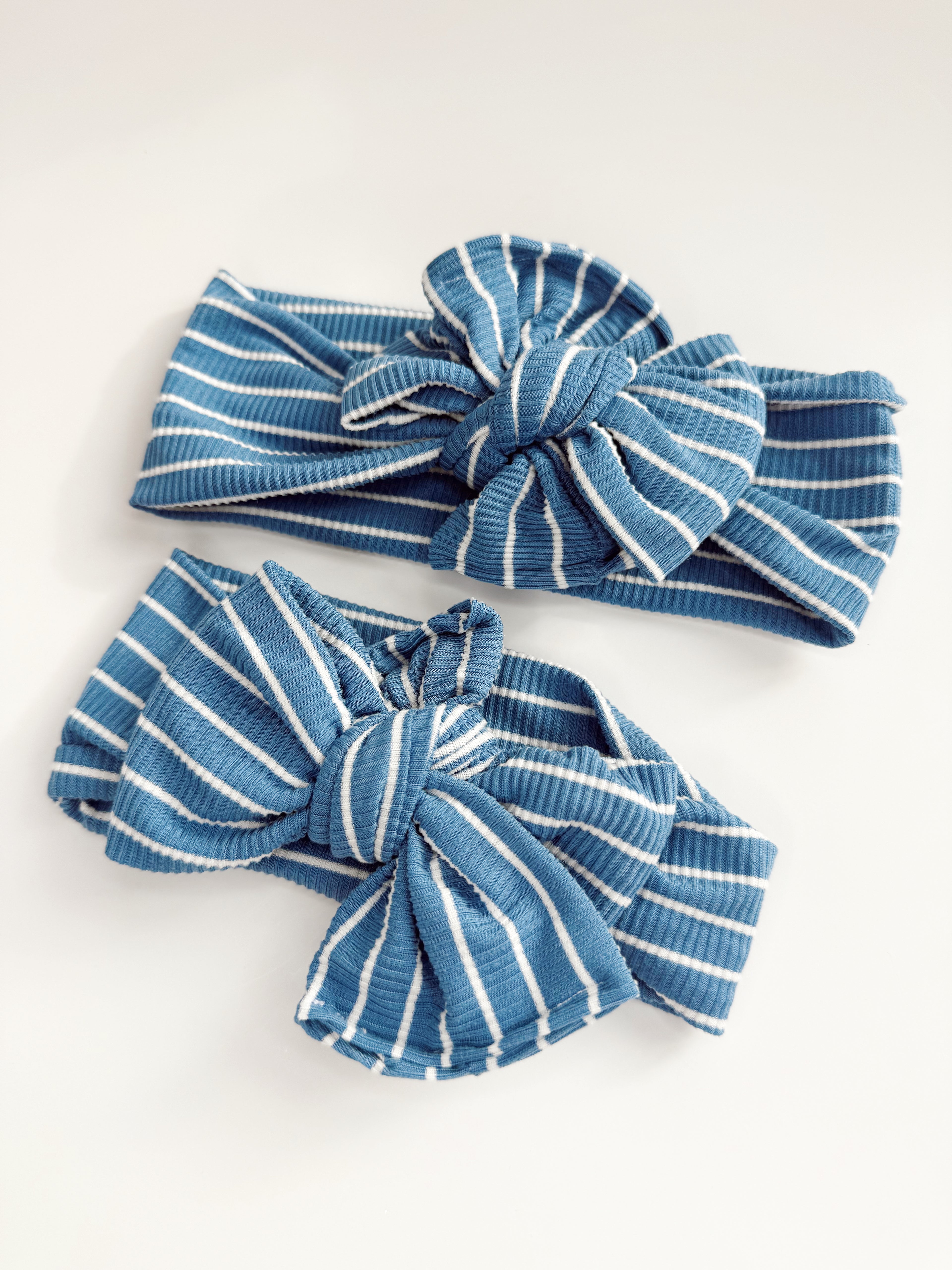 Blue Striped Headwraps