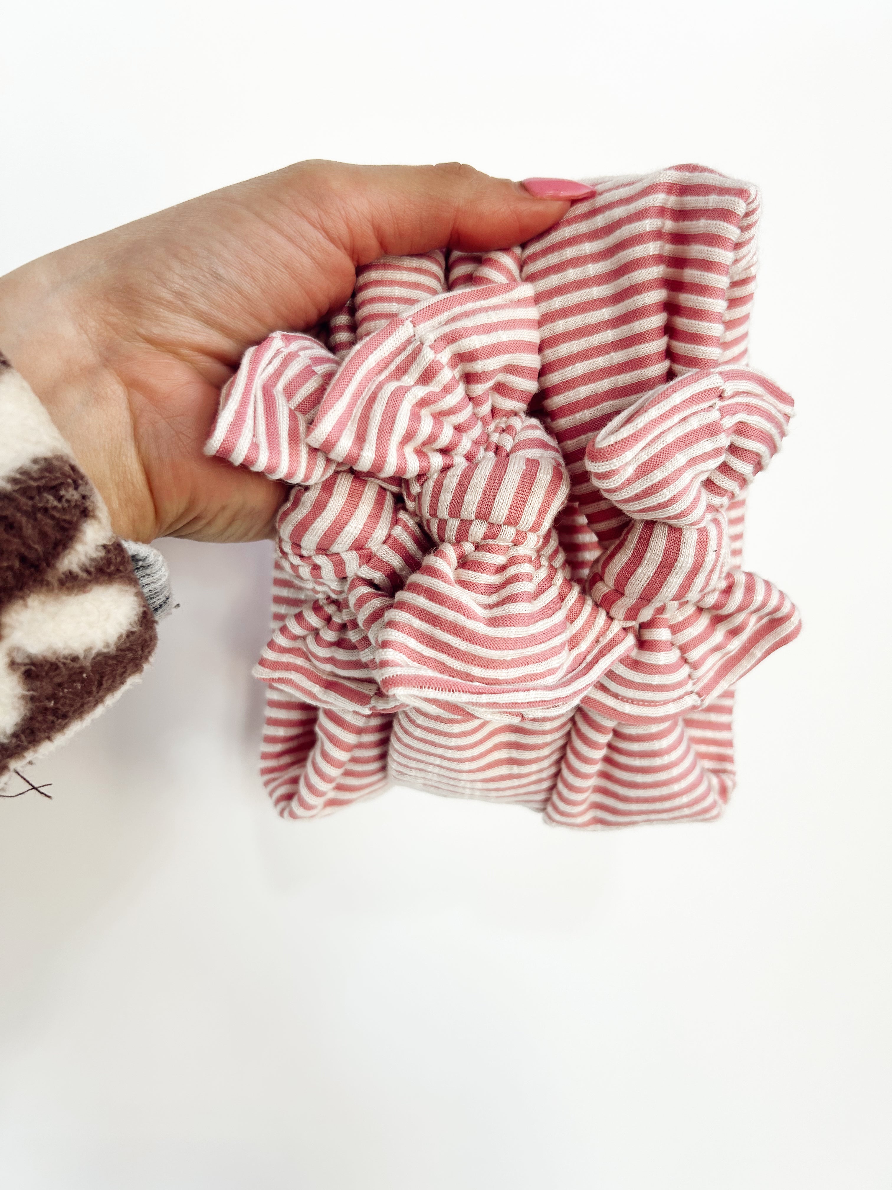 Light Pink Ribbed Headwraps