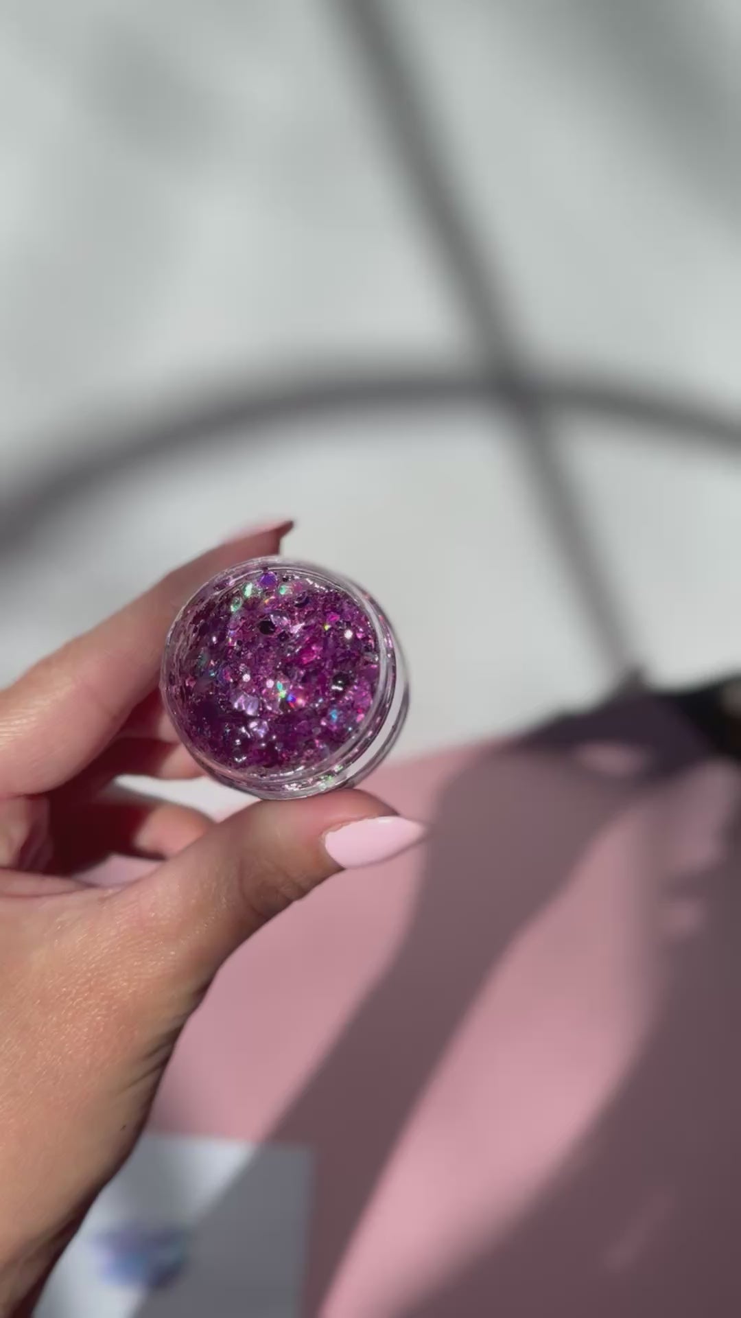 Deep Violet Hair Glitter